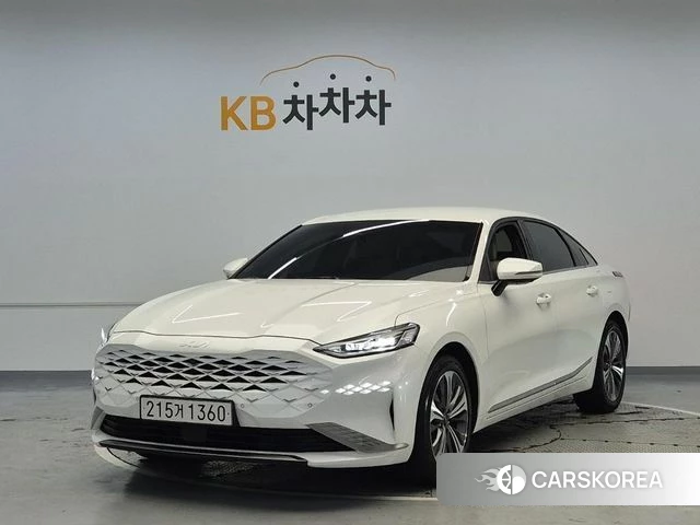 Kia K8 Hybrid 2021 Белый из Кореи