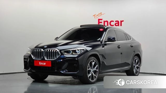 BMW X6 (G06) 2022 Черный из Кореи
