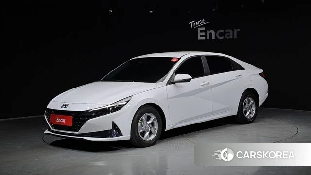 Hyundai Avante (CN7) 2021 Белый из Кореи