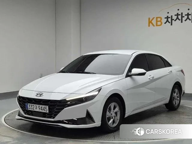 Hyundai Avante (CN7) 2021 Белый из Кореи