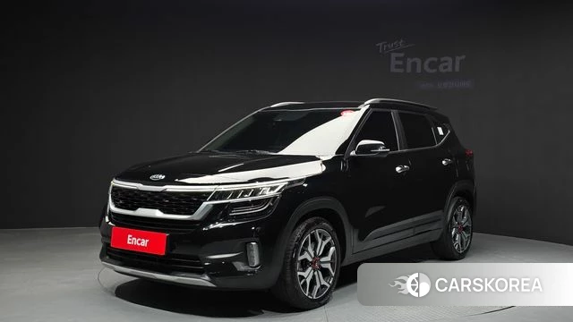 Kia Seltos 2021 Черный из Кореи