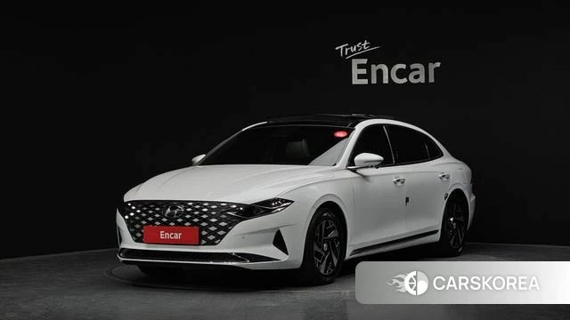 Hyundai The New Grandeur IG Hybrid 2021 Белый из Кореи