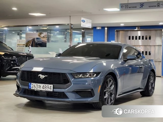 Ford Mustang 7th Generation 2024 Синий из Кореи