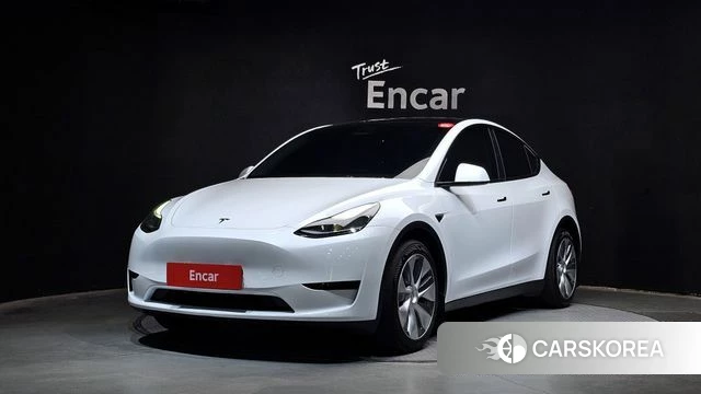 Tesla Model Y 2023 Белый из Кореи