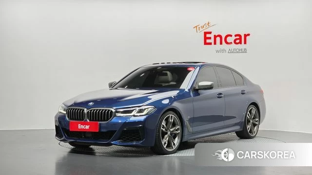 BMW 5 Series (G30) 2021 Синий из Кореи