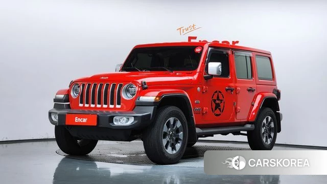 Jeep Wrangler (JL) 2021 Красный из Кореи