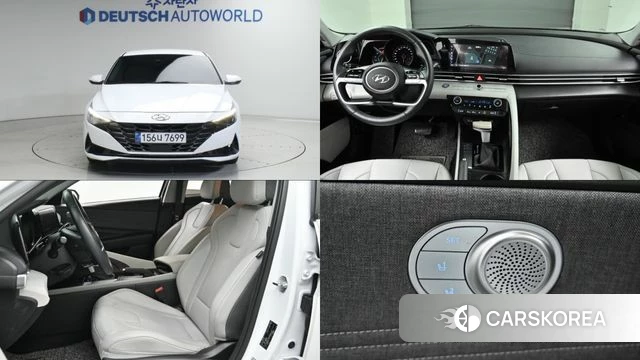 Hyundai Avante (CN7) 2022 Белый из Кореи