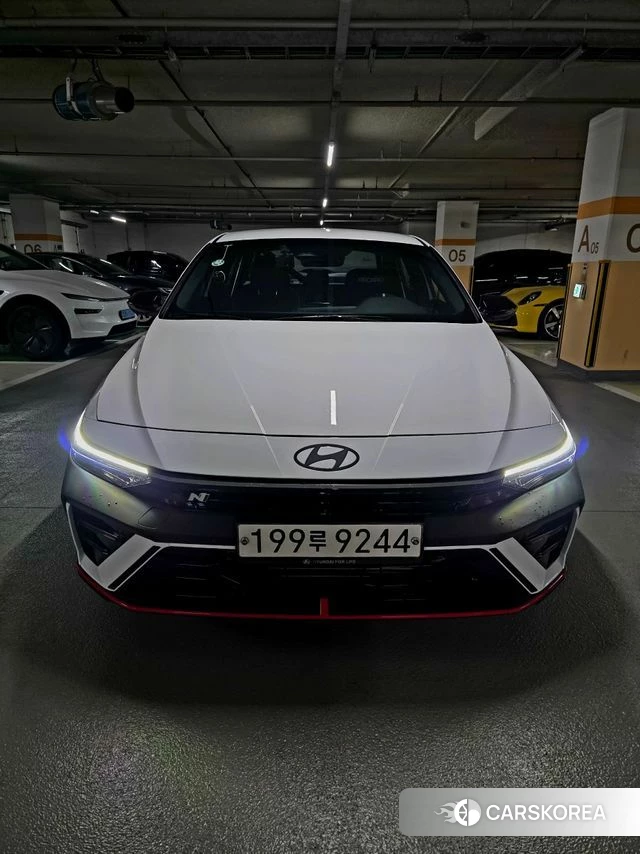 Hyundai The New Avante (CN7) 2023 Белый из Кореи