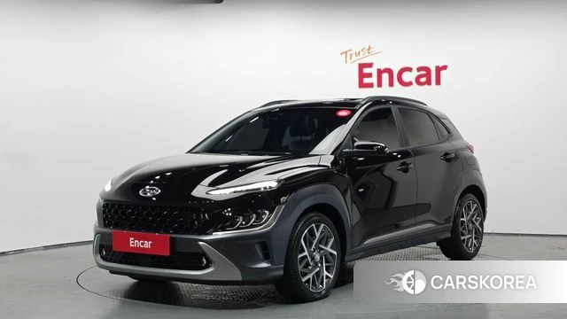 Hyundai The New Kona Hybrid 2021 Черный из Кореи