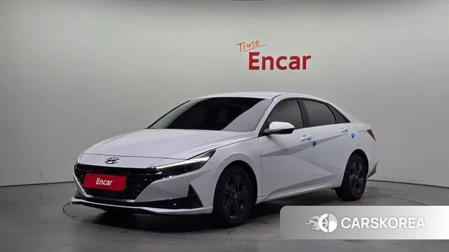 Hyundai Avante Hybrid (CN7) 2021 Белый из Кореи