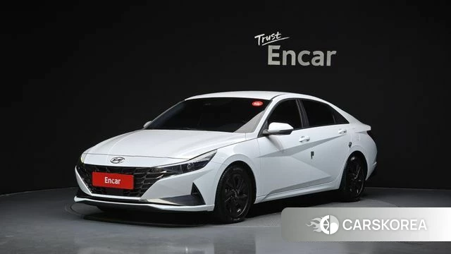 Hyundai Avante Hybrid (CN7) 2022 Белый из Кореи