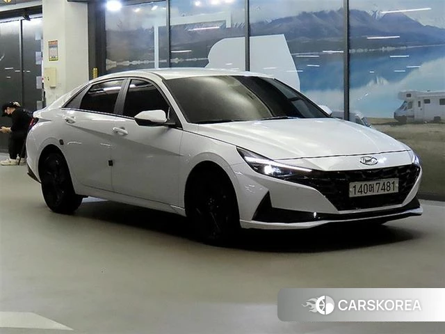 Hyundai Avante (CN7) 2020 Белый из Кореи