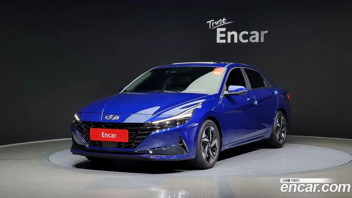 Hyundai Avante Hybrid (CN7) 2022 Синий из Кореи