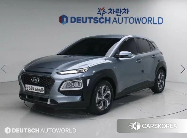 Hyundai Kona Hybrid 2020 Серебристо-серый из Кореи
