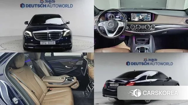 Mercedes-Benz S-Class W222 2018 Синий из Кореи