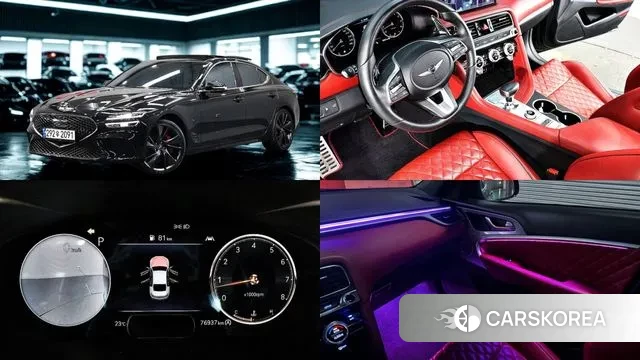 Genesis The New G70 2022 Черный из Кореи