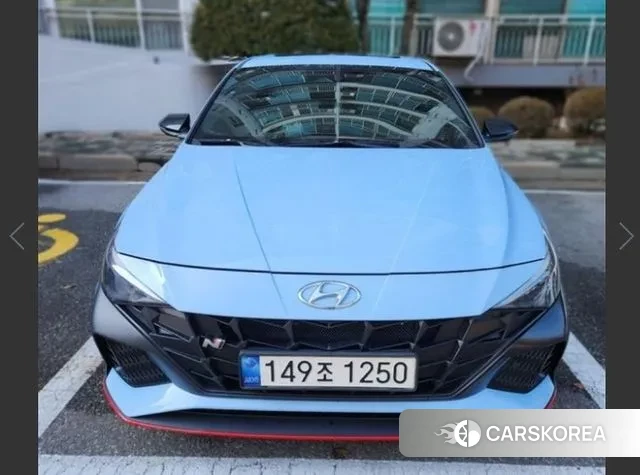 Hyundai Avante (CN7) 2022 Небесно-голубой из Кореи