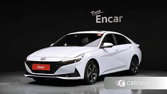 Hyundai Avante (CN7) 2022 Белый из Кореи