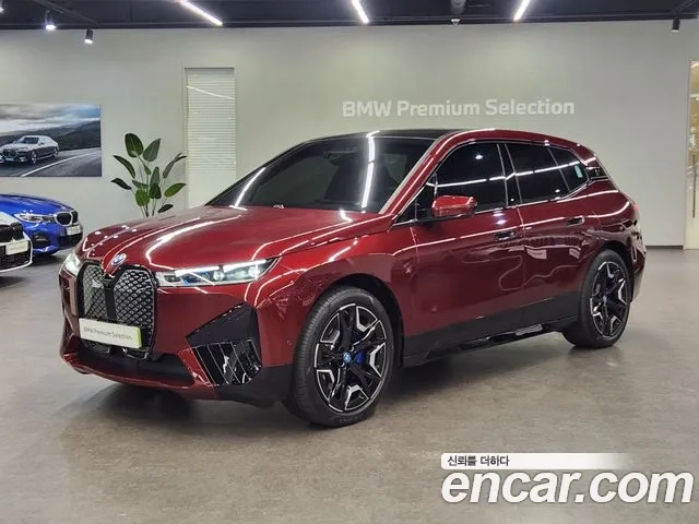 BMW iX 2024 Красный из Кореи