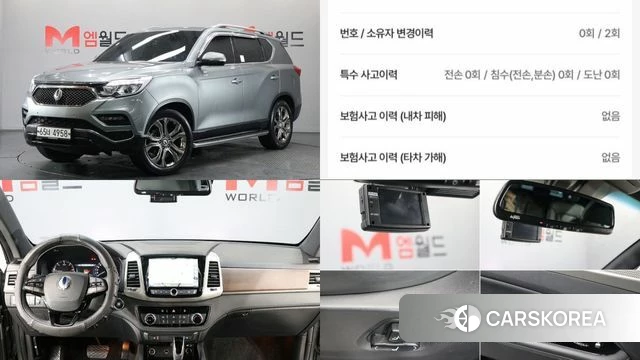 Ssangyong G4 Rexton 2018 Серый из Кореи
