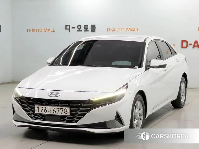 Hyundai Avante (CN7) 2020 Белый из Кореи