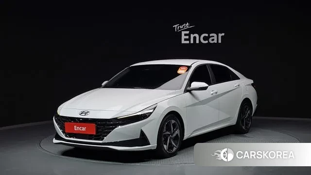 Hyundai Avante (CN7) 2023 Белый из Кореи