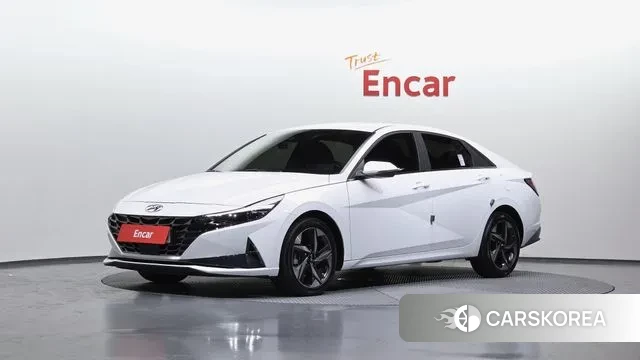 Hyundai Avante (CN7) 2023 Белый из Кореи