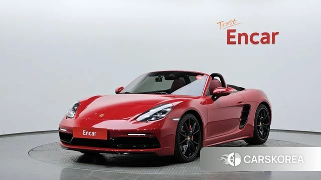 Porsche 718 Boxster 2018 Красный из Кореи