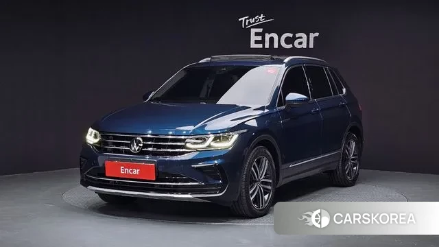 Volkswagen Tiguan second Generation 2022 Синий из Кореи