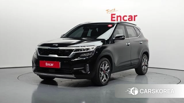 Kia Seltos 2021 Черный из Кореи