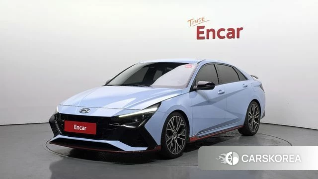 Hyundai Avante (CN7) 2022 Небесно-голубой из Кореи