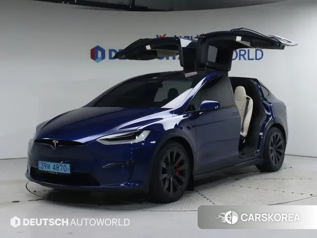 Tesla Model X 2023 Синий из Кореи