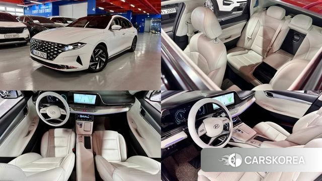 Hyundai The New Grandeur IG Hybrid 2022 Белый из Кореи