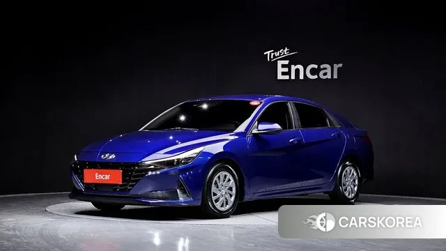 Hyundai Avante (CN7) 2021 Синий из Кореи