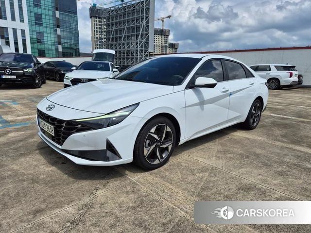 Hyundai Avante (CN7) 2021 Белый из Кореи