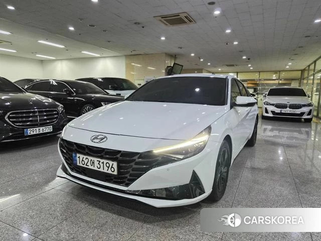Hyundai Avante (CN7) 2021 Белый из Кореи