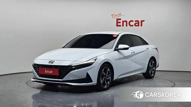 Hyundai Avante Hybrid (CN7) 2021 Белый из Кореи