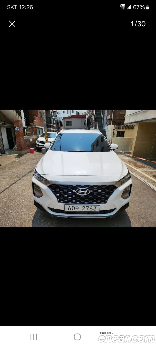 Hyundai Santa Fe TM 2018 Белый из Кореи