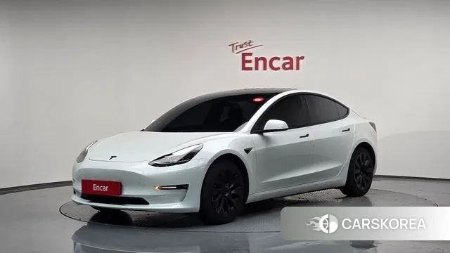 Tesla Model 3 2021 Белый из Кореи
