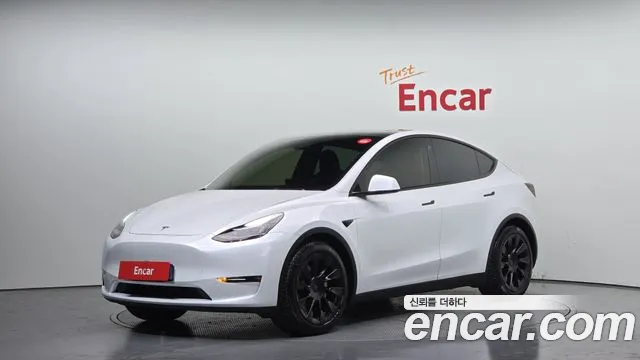 Tesla Model Y 2021 Белый из Кореи