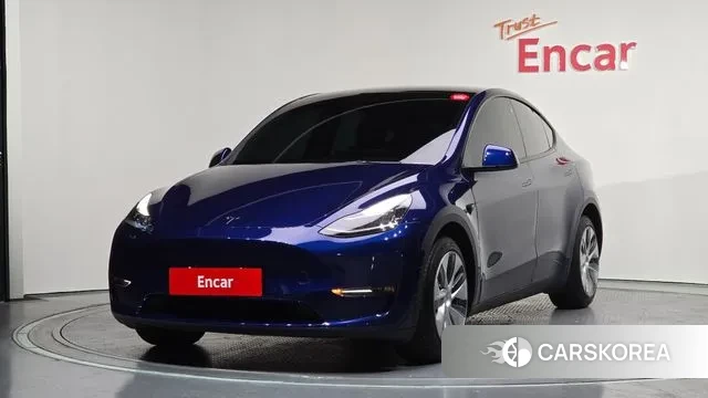Tesla Model Y 2022 Синий из Кореи