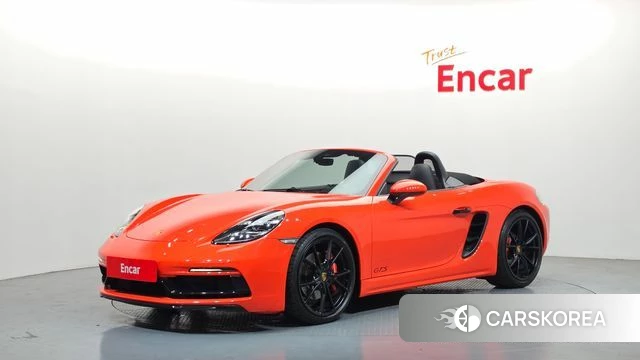 Porsche 718 Boxster 2019 Оранжевый из Кореи