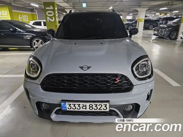 Mini Cooper S Countryman 2022 Небесно-голубой из Кореи