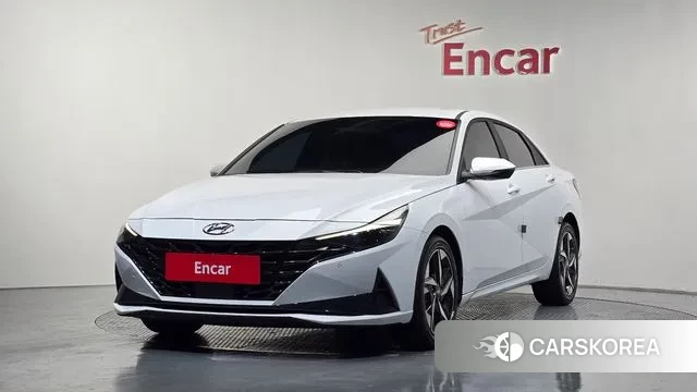 Hyundai Avante (CN7) 2022 Белый из Кореи