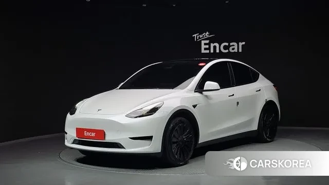Tesla Model Y 2023 Белый из Кореи
