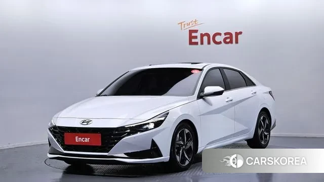 Hyundai Avante (CN7) 2020 Белый из Кореи