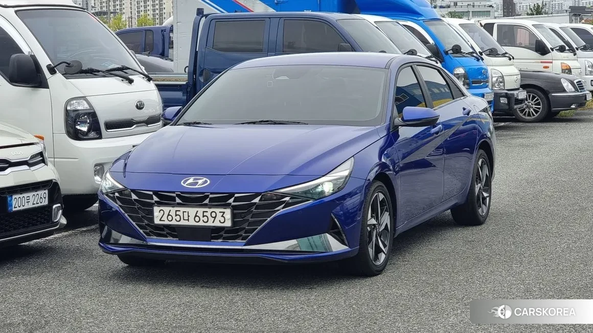 Hyundai Avante (CN7) 2020 Синий из Кореи