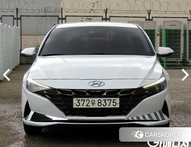 Hyundai Avante (CN7) 2021 Белый из Кореи