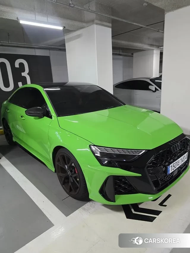 Audi RS3 (8Y) 2025 Зеленый из Кореи