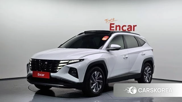 Hyundai Tucson Hybrid (NX4) 2021 Белый из Кореи
